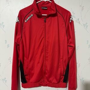 Kappa Red Track Jacket Vintage Y2K Full Zip Up Medium